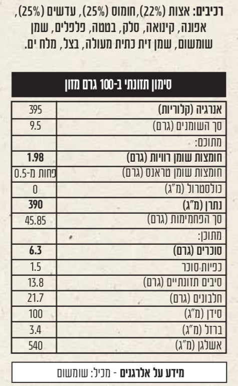 חטיף מיקס אצות פריך